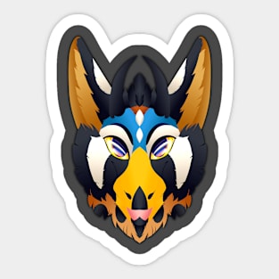 Sniper Dutch Angel Dragon Cutout Bust Sticker